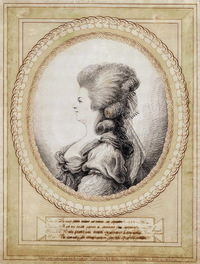 Portret austriackiej Marii Antoniny. autorstwa Jean Joseph Bernard