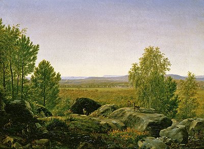 Pejzaż o świcie (olej na płótnie) autorstwa Jean Joseph Xavier Bidauld