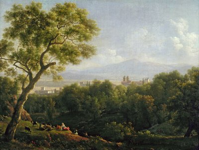 Widok Frascati (olej na płótnie) autorstwa Jean Joseph Xavier Bidauld