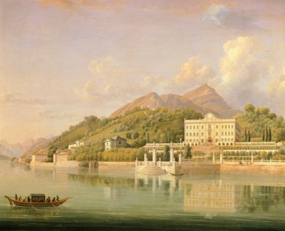 Widok na Villa Sommariva autorstwa Jean Joseph Xavier Bidauld