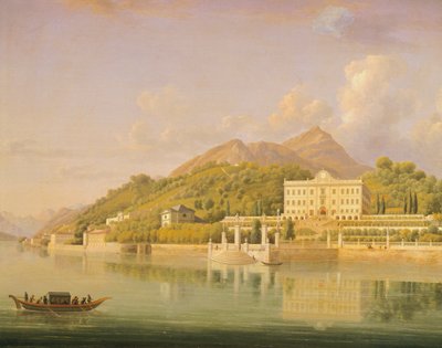 Villa Carlotta w Tremezzo nad jeziorem Como, autorstwa Jean-Josepha-Xaviera Bidaulda (1758-1846), Włochy autorstwa Jean Joseph Xavier Bidauld