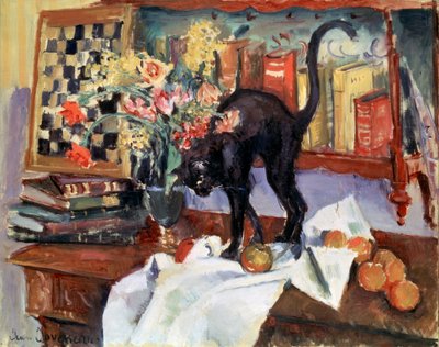 Martwa natura z kotem, 1912. autorstwa Jean Joveneau