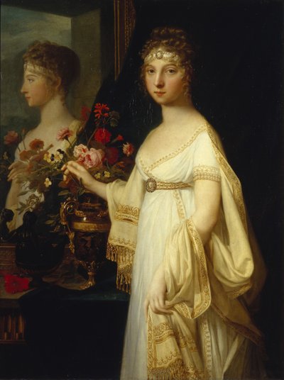 Portret cesarzowej Elżbiety Aleksiejewny, księżniczki Ludwiki Badenii 1779-1826, 1802 autorstwa Jean Laurent Monnier