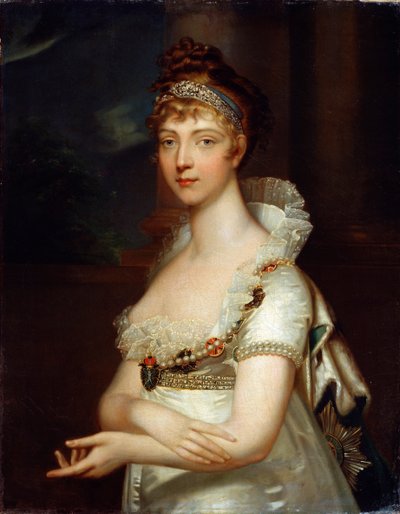 „Portret cesarzowej Elżbiety Aleksiejewny”, koniec XVIII lub początek XIX wieku autorstwa Jean Laurent Monnier