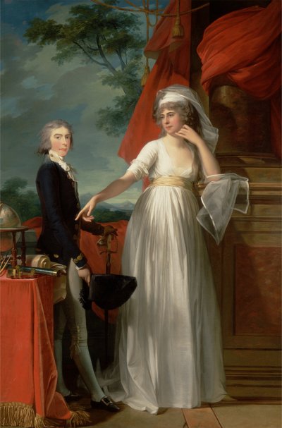 Margaret Callender i jej syn James Kearney autorstwa Jean Laurent Mosnier