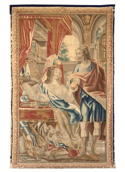 Gobelin brukselski z kompletu sześciu, ok.1650 (wełna i jedwab) autorstwa Jean Le and Eggermans Daniel II Clerc