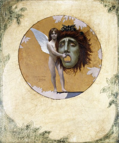 Putto z maską autorstwa Jean Leon Gerome