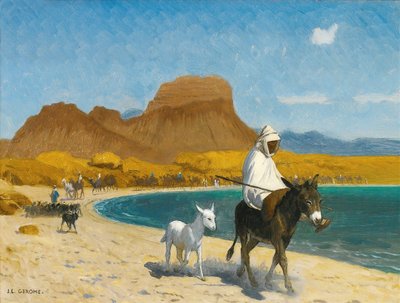 Zatoka Akaba (olej na płótnie) autorstwa Jean Leon Gerome