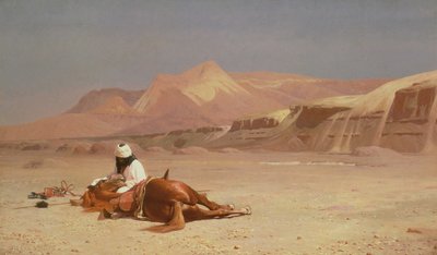 Na pustyni autorstwa Jean Leon Gerome