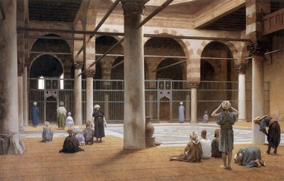 Interieur de mosquee en 1870 par Jean Leon Gerome galeria sztuki pamięci uniwersytetu w Rochester autorstwa Jean Leon Gerome