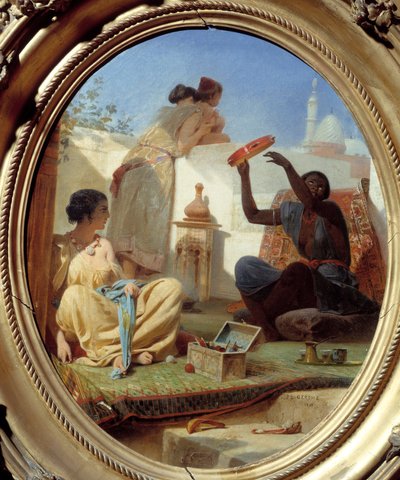 Na tarasie. Obraz Jean Leon Gerome (1824-1904) autorstwa Jean Leon Gerome
