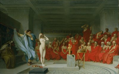 Phryne przed areopagiem autorstwa Jean Leon Gerome