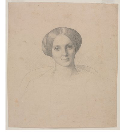 Portret głowy kobiety, XIX wiek. autorstwa Jean Leon Gerome
