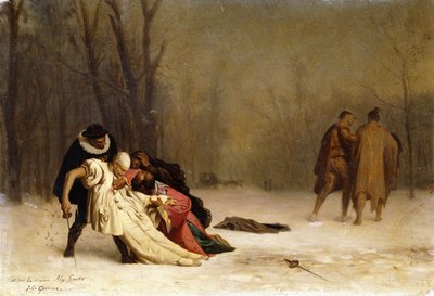 Pojedynek po balu autorstwa Jean Leon Gerome