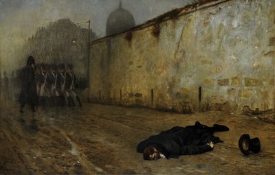 Egzekucja marszałka Neya (olej na płótnie) autorstwa Jean Leon Gerome