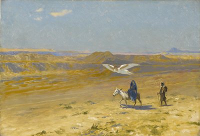 Ucieczka do Egiptu, lata 90. XIX wieku. autorstwa Jean Leon Gerome