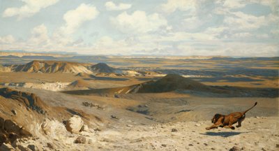Pościg; Pościg, 1889 autorstwa Jean Leon Gerome