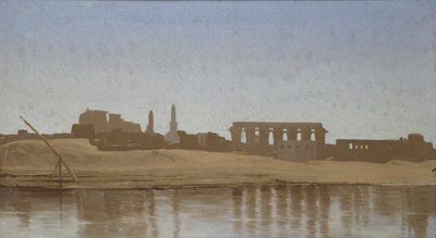 Widok na Nil w Luksorze, 1857 autorstwa Jean Leon Gerome