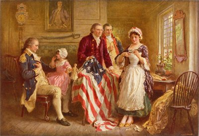Betsy Ross 1777 autorstwa Jean Leon Gerome Ferris