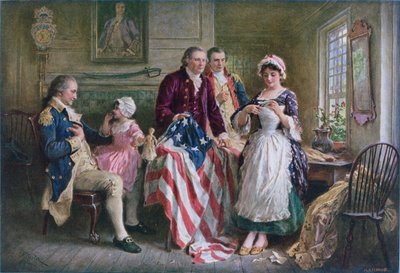 Betsy Ross 1777 autorstwa Jean Leon Gerome Ferris