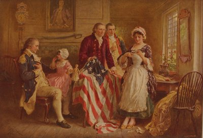 Betsy Ross, ok.1930 autorstwa Jean Leon Gerome Ferris