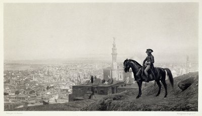 Generał Bonaparte w Kairze, ze zbioru dzieł Jean-Leon Gerome w 100 fotograwiurach, 1881 (fotograwiura) autorstwa Jean Leon after Gerome