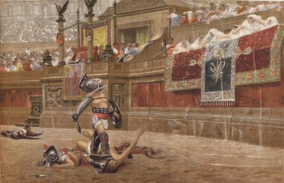 Gladiatorzy autorstwa Jean Leon after Gerome