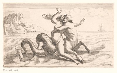 Triton porywa kobietę autorstwa Jean Lepautre (attributed to)