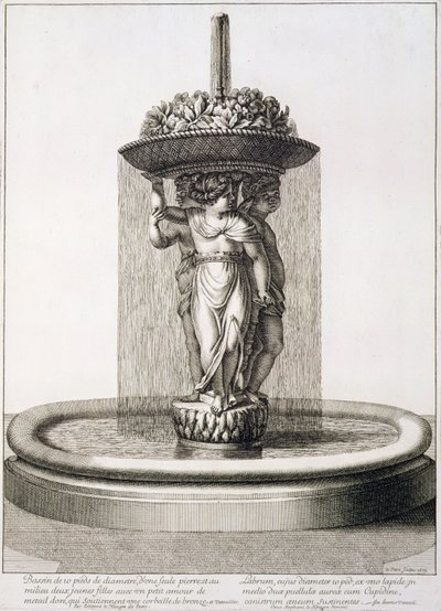 Projekt fontanny, 1673 autorstwa Jean Lepautre