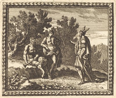 Midas z Apollo i Pan autorstwa Jean Lepautre