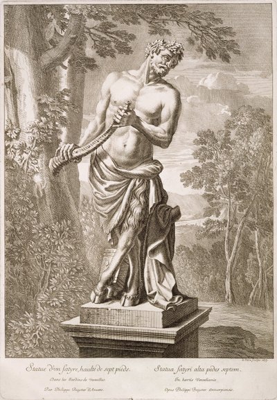 Stan satyra Philipa de Buystera w Wersalu, 1675 autorstwa Jean Lepautre