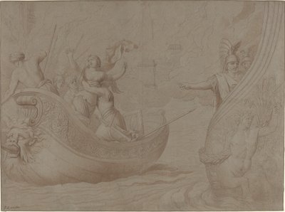 Porwanie Heleny z Troi autorstwa Jean Lepautre