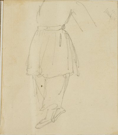 Dolna część postaci w ubraniu roboczym autorstwa Jean Louis André Théodore Géricault