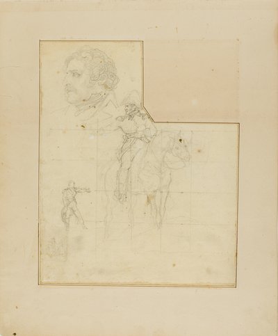 Oficer konny i inne szkice autorstwa Jean Louis André Théodore Géricault