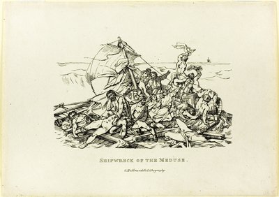 Wrak statku Meduza autorstwa Jean Louis André Théodore Géricault