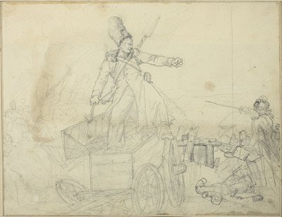 Studium kesonu artyleryjskiego autorstwa Jean Louis André Théodore Géricault