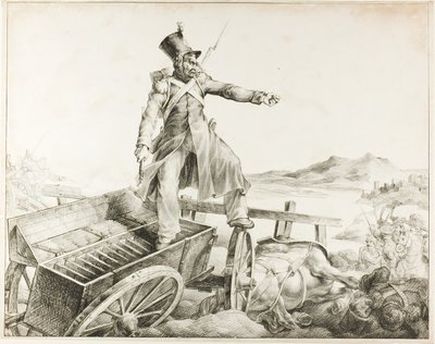 Keson artyleryjski autorstwa Jean Louis André Théodore Géricault
