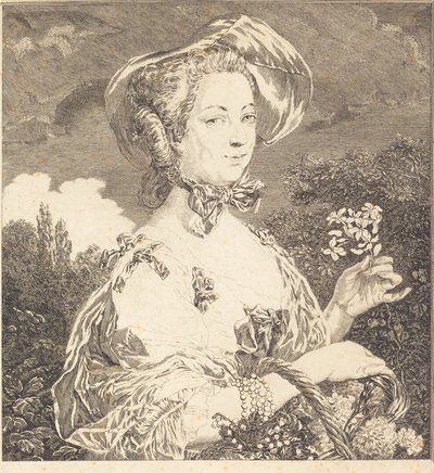 Markiza de Pompadour jako piękna żardiniera. autorstwa Jean Louis Anselin