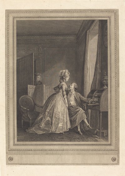 Atrakcyjne oferty autorstwa Jean Louis Delignon after Nicolas Lavreince
