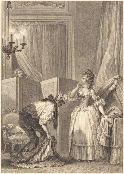 Pobity i treści Rogacz autorstwa Jean Louis Delignon and Antoine Jean Duclos after Jean Honoré Fragonard