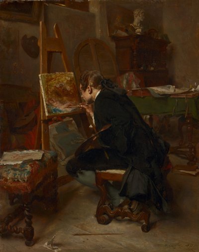 Malarz, 1855 autorstwa Jean Louis Ernest Meissonier