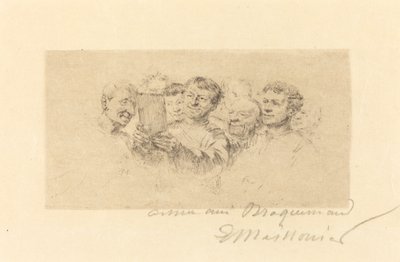 Kochankowie autorstwa Jean Louis Ernest Meissonier