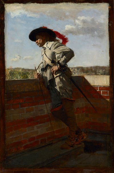 Na tarasie, 1867 autorstwa Jean Louis Ernest Meissonier