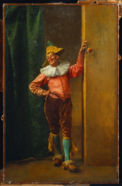 Polichinelle w kolorze różowym, 1879 autorstwa Jean Louis Ernest Meissonier