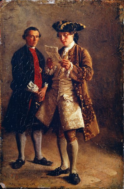 Czytanie listu, 1852 autorstwa Jean Louis Ernest Meissonier
