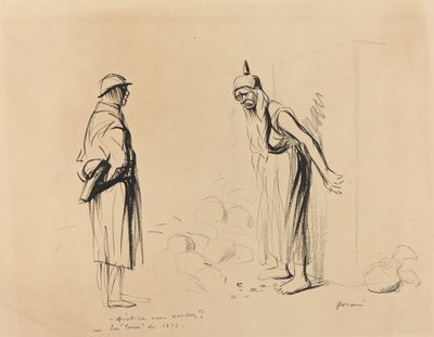 - Czego chcesz - Ludwik z 1871 r., ok. 1871 r. 19141919. autorstwa Jean Louis Forain