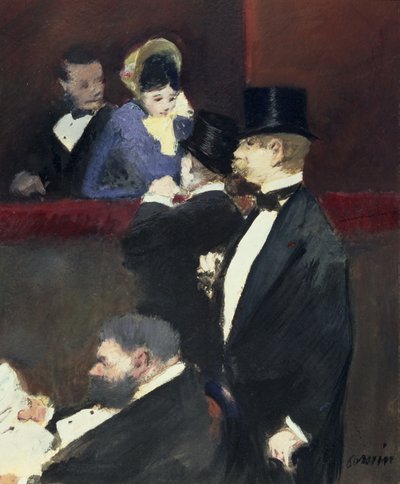 Loża w Operze, ok.1880 autorstwa Jean Louis Forain