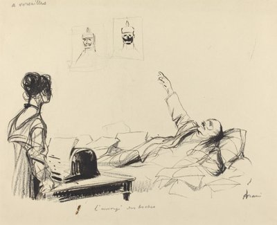 W Wersalu. Nadawca boches autorstwa Jean Louis Forain