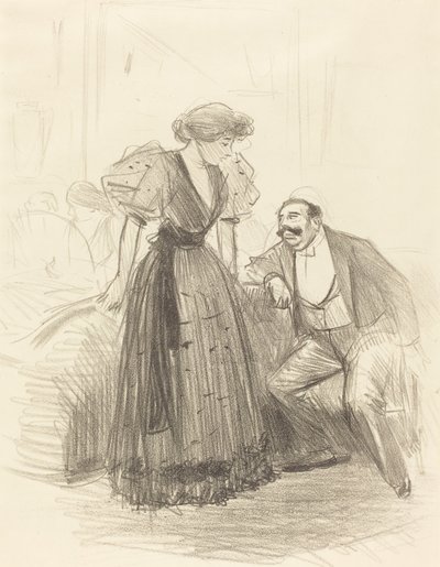 Na wieczornym przyjęciu autorstwa Jean Louis Forain