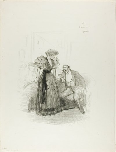 Na wieczornym przyjęciu autorstwa Jean Louis Forain